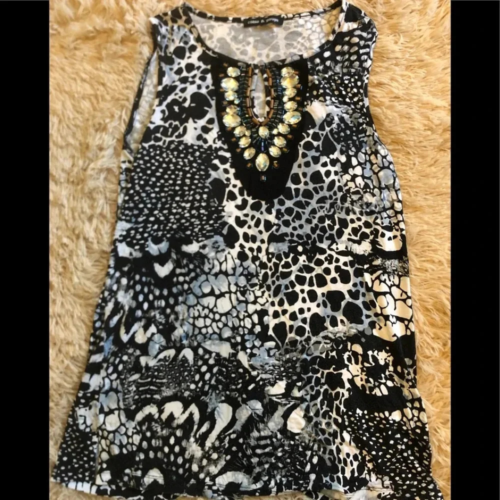 Embellished tank